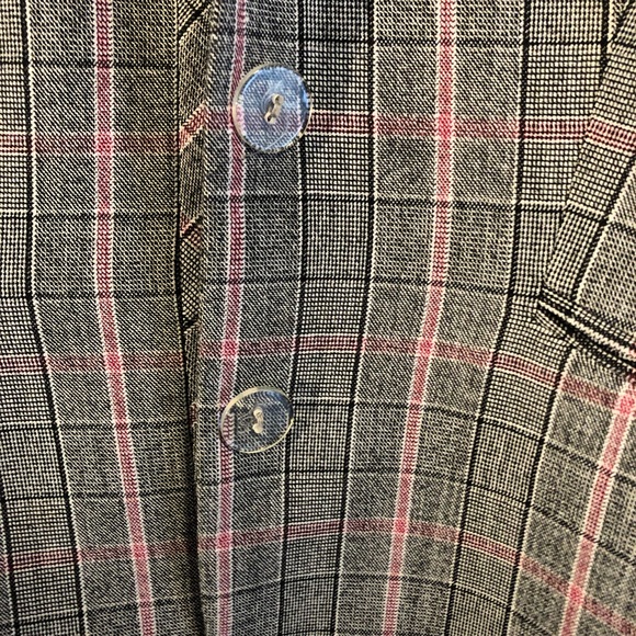 Vintage Gray and Pink Power Blazer - Picture 6 of 8